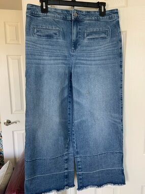 Talbots wide leg crop jeans